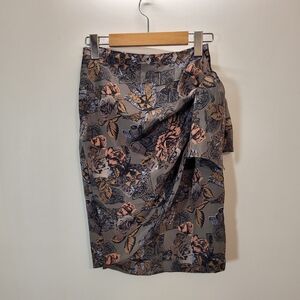 Mode Museum Vintage Side Tie Midi Skirt - Size Xs